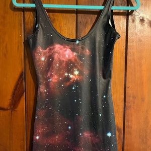 Black milk galaxy pink dress small